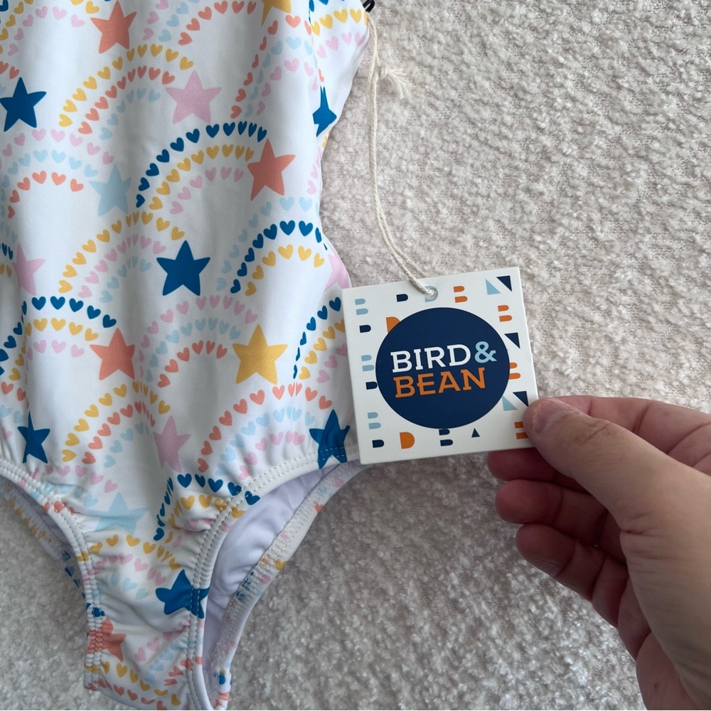 Bird & Bean NWT Infant One Piece Star Bathing Swim Suit Size 6-12 Months‎ - Picture 5 of 9